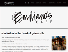 Tablet Screenshot of emilianoscafe.com